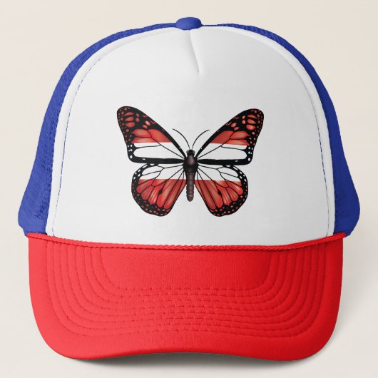 Casquette Drapeau monarque de papillon d'Autriche (Devant)