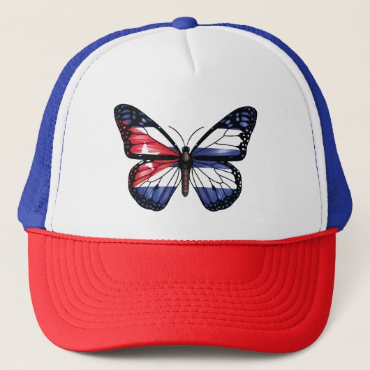 Casquette Drapeau monarque papillon Cuba (Devant)