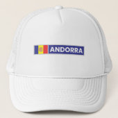 Casquette Drapeau national d'Andorre (Devant)