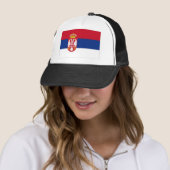 Casquette Drapeau national de la Serbie (En situation)