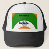 Casquette Drapeau national indien design avec "Hakuna Mat (Devant)