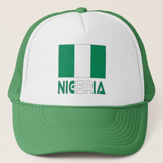 Casquette Drapeau nigérian et Nigeria (Devant)