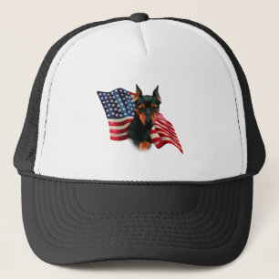 Casquette Drapeau noir minuscule américain; Pinceau minuscul