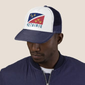 Casquette Drapeau (officieux) de Metairie, Louisiane (En situation)