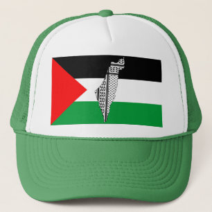 Casquette Drapeau palestinien et carte avec Motif Keffiyeg