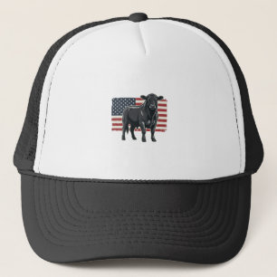 Casquette Drapeau patriotique Bull Vintage Gravure Graphique