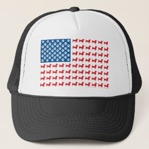 Casquette Drapeau patriotique Dachshund USA