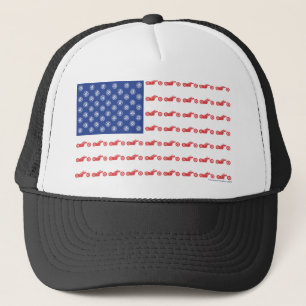 Casquette Drapeau patriotique de la moto-hélicoïdale