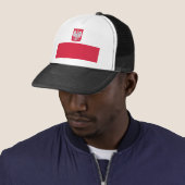 Casquette Drapeau polonais (En situation)