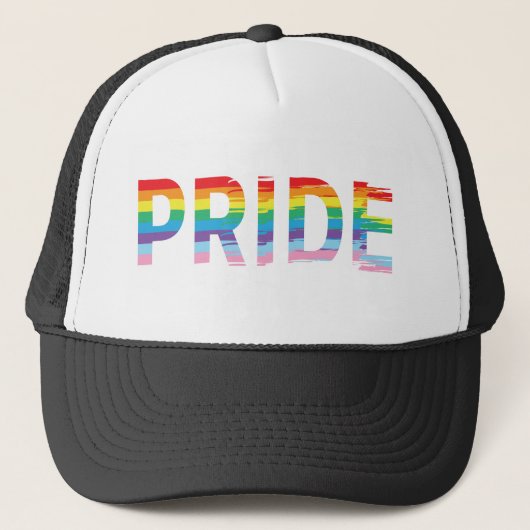 Casquette Drapeau PRIDE Rainbow LGBTQIA, noir Gay pride (Devant)