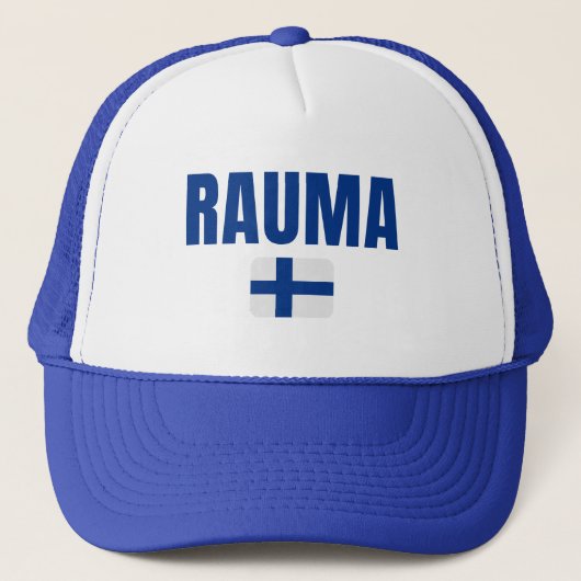 Casquette Drapeau RAUMA Finlande (Devant)