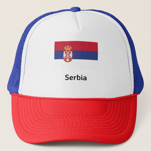 Casquette Drapeau Serbie (Devant)