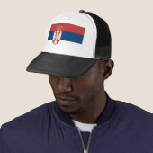 Casquette Drapeau Serbie (En situation)