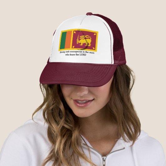 Casquette Drapeau SRI LANKA (En situation)