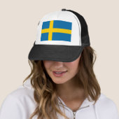 Casquette Drapeau Suède (En situation)