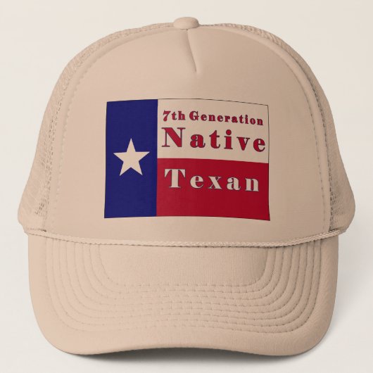 Casquette Drapeau texan natif de 7e génération (Devant)