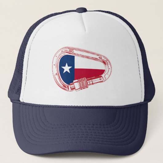Casquette Drapeau Texas Escalade carabiner (Devant)