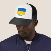 Casquette Drapeau ukrainien (En situation)