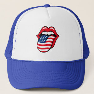 Casquette Drapeau USA Langue – Chapeau Drôle de Fa
