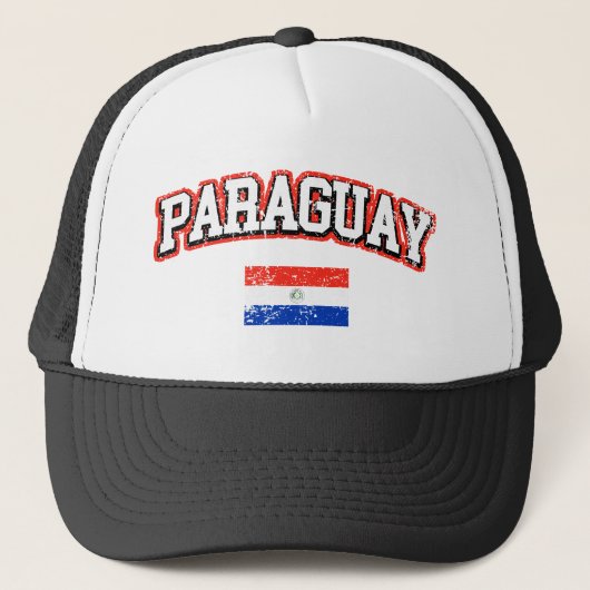 Casquette Drapeau Vintage du Paraguay (Devant)
