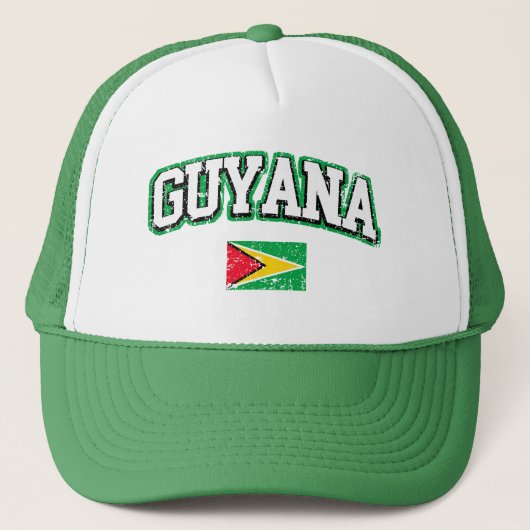 Casquette Drapeau Vintage Guyana (Devant)