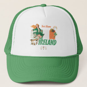 Casquette drapeau vintage irlandais souvenir de la Saint Pat