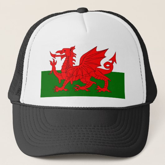Casquette Drapeau Welsh Dragon (Devant)