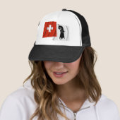 Casquette Drapeaux de ondulation de la Suisse et de (En situation)
