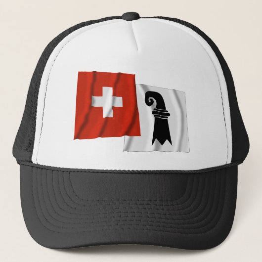 Casquette Drapeaux de ondulation de la Suisse et de (Devant)