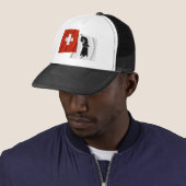 Casquette Drapeaux de ondulation de la Suisse et de (En situation)