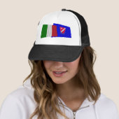 Casquette Drapeaux de ondulation de l'Italie et du Molise (En situation)