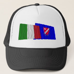 Casquette Drapeaux de ondulation de l'Italie et du Molise
