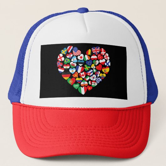 Casquette Drapeaux des pays du pavillon international (Devant)