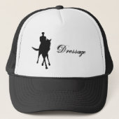 Casquette Dressage Cheval Et Rider Silhouette (Devant)