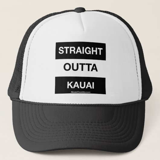 Casquette droit de camionneur d'Outta Kauai (Devant)