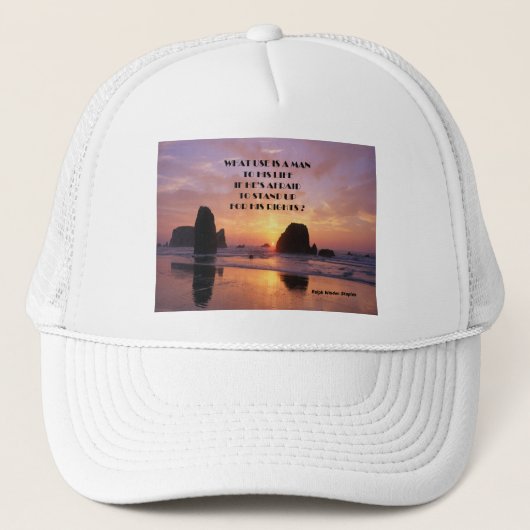 Casquette Droits de l'homme (Devant)