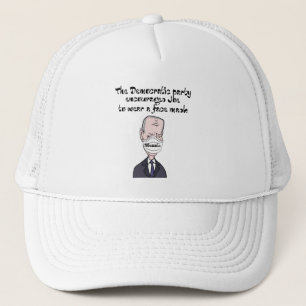 Casquette Drôle anti Joe Biden portant Mask Politics