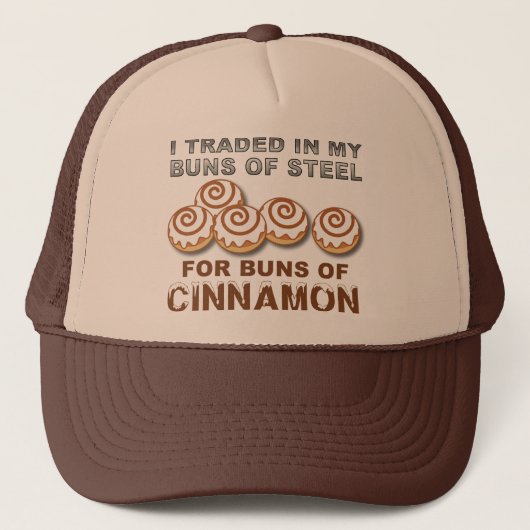 Casquette drôle aux buns de cannelle (Devant)