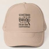Casquette drôle Bingo déception mot art (Devant)