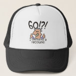 Casquette Drôle Cartoon Man Recount 60th Birthday<br><div class="desc">Humoristique dessin animé de 60 ans homme express l'indignation au passage du temps avec un 60! Je demande un recomptage. Un cadeau amusant pour les célébrations du 60e anniversaire pour les hommes au sommet de la colline,  au-dessus de la colline,  ou dire quelle colline?</div>