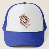 Casquette Drôle chapeau de Trucker Retro Donut Dude (Devant)