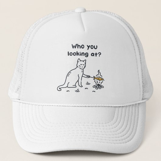 Casquette Drôle Chat Qui Vous Regardez ? (Devant)