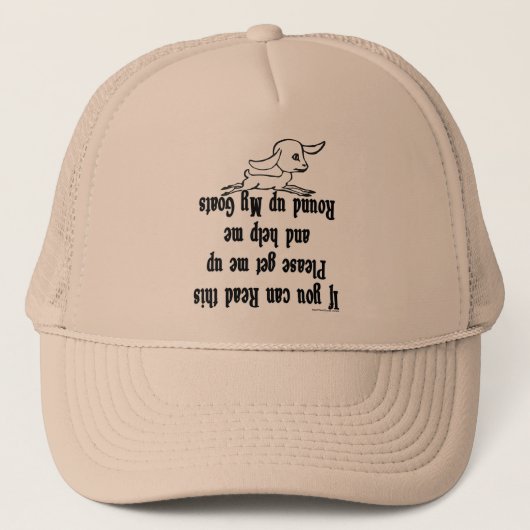 Casquette Drôle Chèvre Dit (Devant)