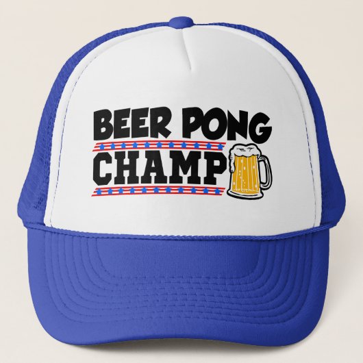 Casquette drôle de champion de puanteur de bière (Devant)