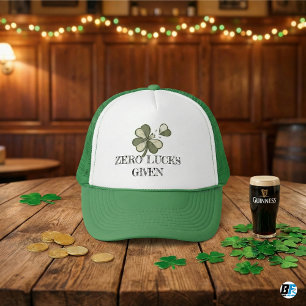 Casquette Drôle de chance zéro donnée Saint-Patrick sarcasme