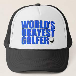 Casquette drôle de golfeur d'Okayest du monde