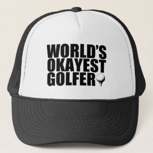 Casquette drôle de golfeur d'Okayest du monde