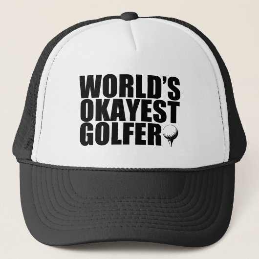 Casquette drôle de golfeur d'Okayest du monde (Devant)