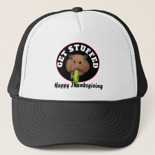 Casquette Drôle de hamster à l'Action de grâce (Devant)