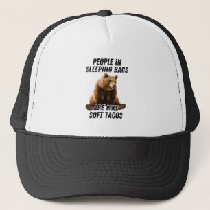 Casquette drôle d'ours de camping - humour de pers